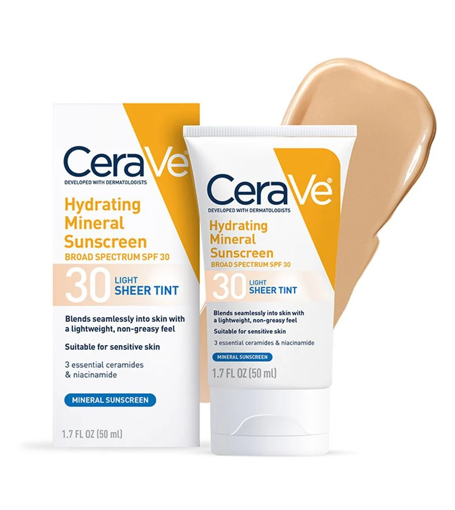 Hydrating Mineral Sunscreen SPF 30 Face Sheer Tint, Shade: Light